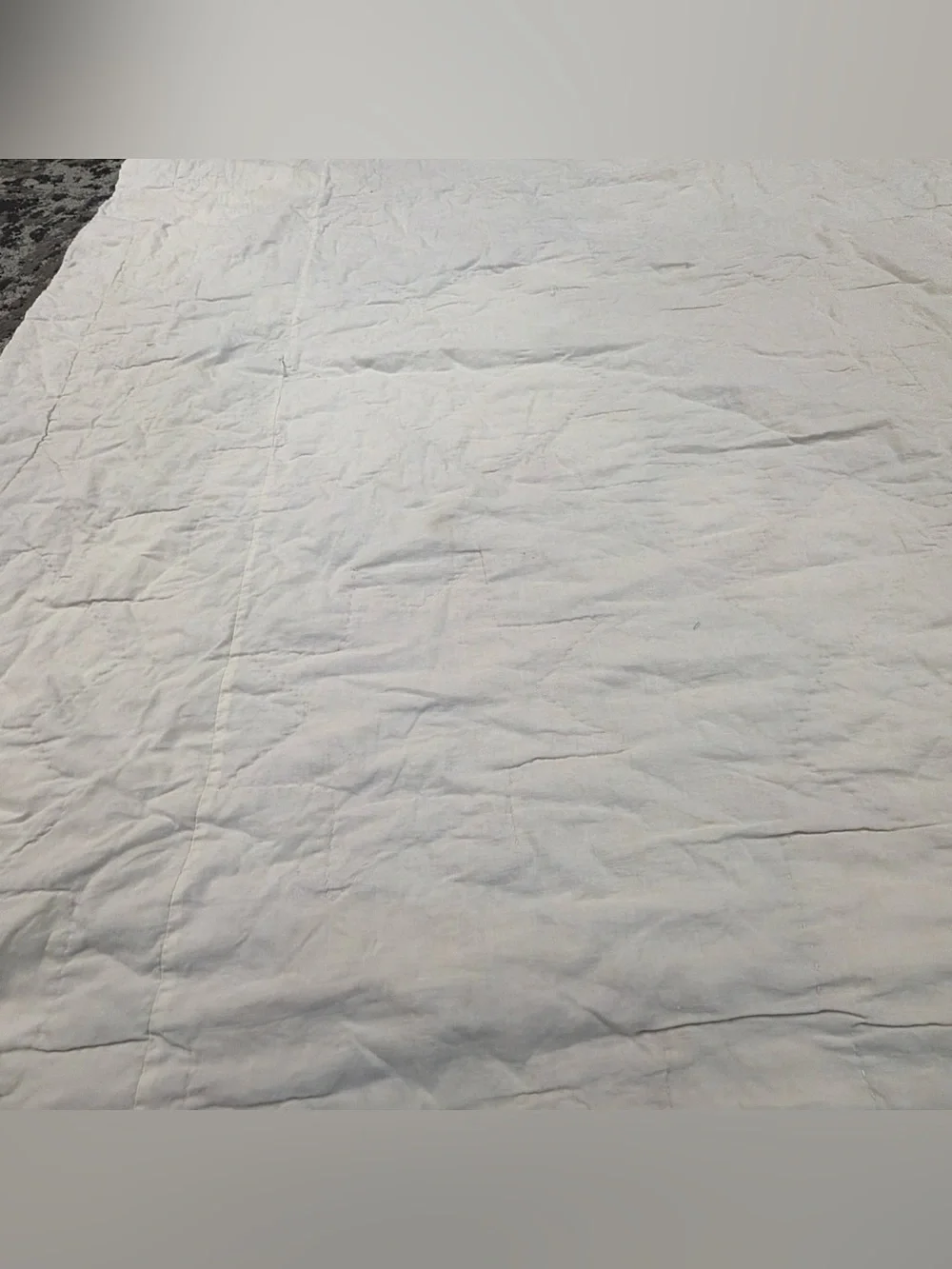 VTG Antique Very Old Quilt Blanket Patchwork 8 Pointed Stars 3D Hand Sewn 80x64”